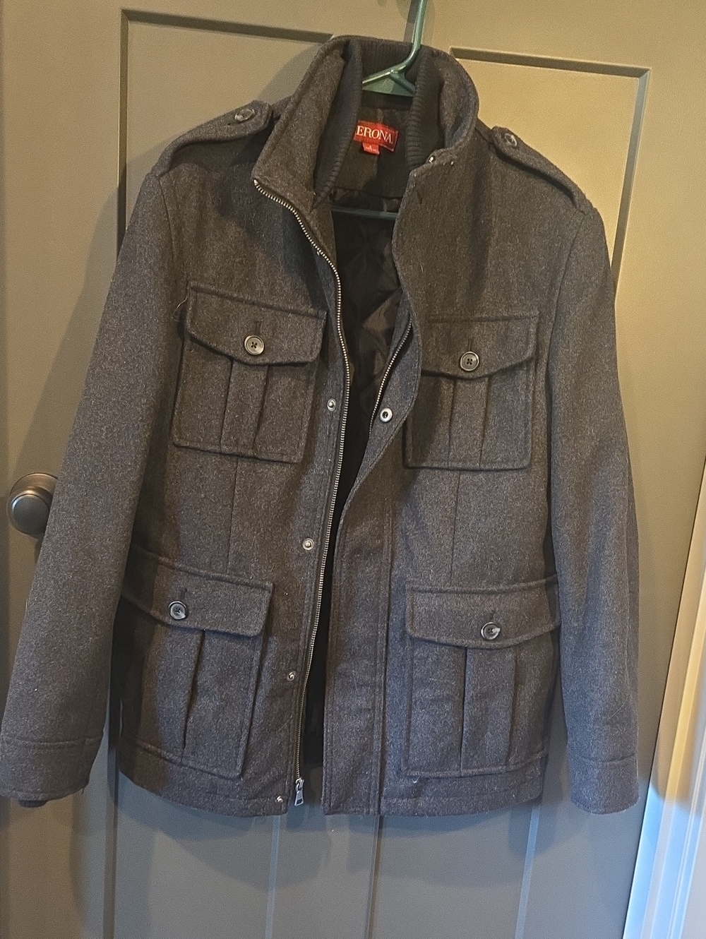 Merona Charcoal Military Field Jacket